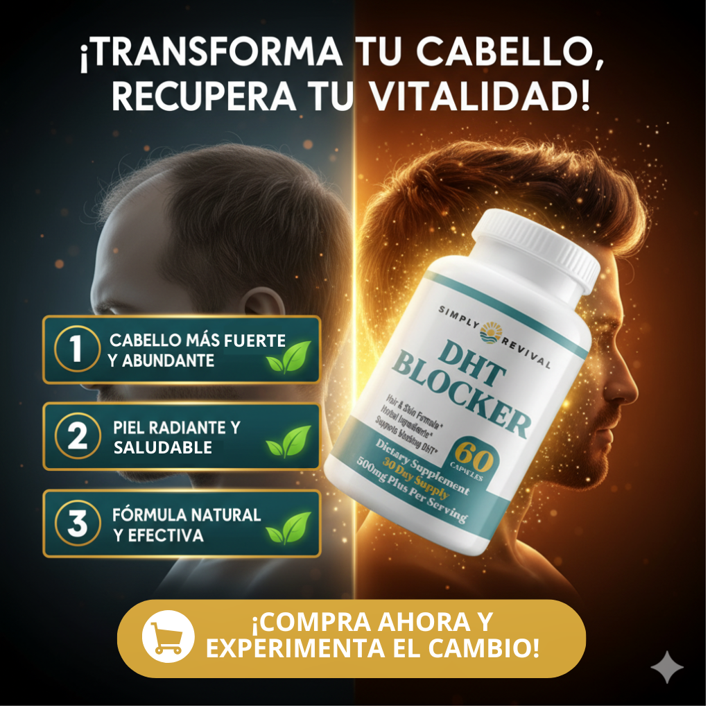 DHT BLOCKER - ¡EL SECRETO PARA UN CABELLO FUERTE Y UNA PIEL PERFECTA, AHORA A TU ALCANCE! - Todo y mas